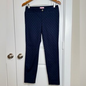 Lilly Pulitzer Navy Textured Pants